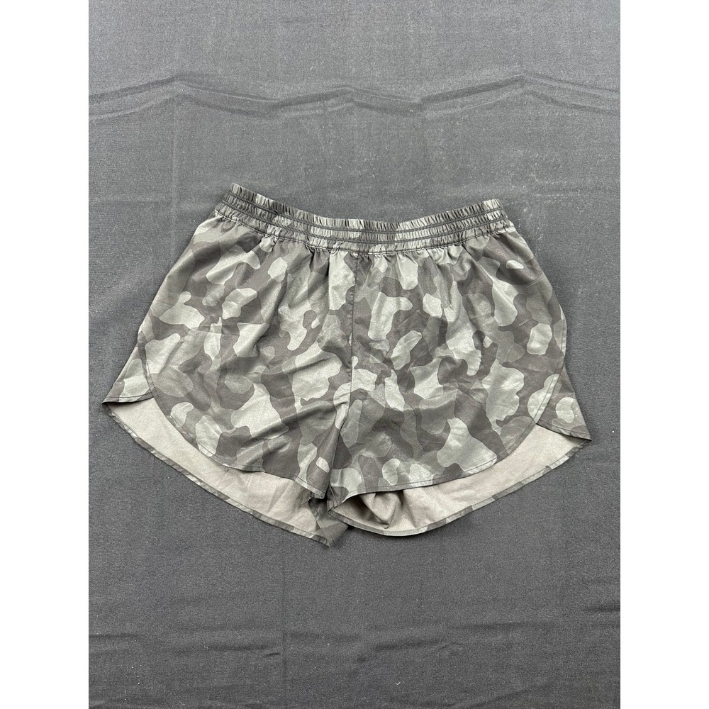 Zella Womens Grey Camo Running Shorts Activewear Size Small Brief Liner